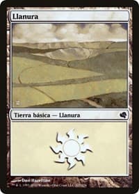 Plains (Spanish) - "Llanura" (207) - Magic Encyclopedia 2011 (Salvat) - Magic: The Gathering card