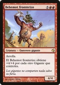 Borderland Behemoth (Spanish) - "Behemot fronterizo" - Magic Encyclopedia 2011 (Salvat) - Magic: The Gathering card