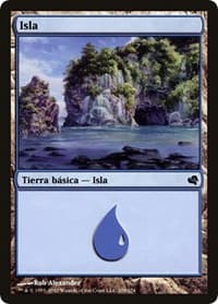 Island (Spanish) - "Isla" (209) - Magic Encyclopedia 2011 (Salvat) - Magic: The Gathering card