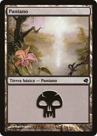 Swamp (Spanish) - "Pantano" (213) - Magic Encyclopedia 2011 (Salvat) - Magic: The Gathering card