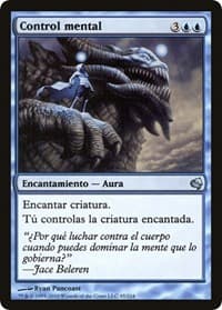Mind Control (Spanish) - "Control mental" - Magic Encyclopedia 2011 (Salvat) - Magic: The Gathering card