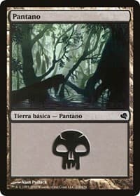 Swamp (Spanish) - "Pantano" (216) - Magic Encyclopedia 2011 (Salvat) - Magic: The Gathering card