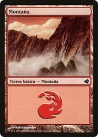 Mountain (Spanish) - "Montana" (217) - Magic Encyclopedia 2011 (Salvat) - Magic: The Gathering card