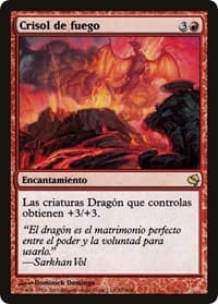 Crucible of Fire (Spanish) - "Crisol de fuego" - Magic Encyclopedia 2011 (Salvat) - Magic: The Gathering card