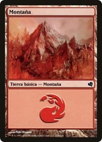 Mountain (Spanish) - "Montana" (218) - Magic Encyclopedia 2011 (Salvat) - Magic: The Gathering card