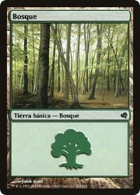 Forest (Spanish) - "Bosque" (222) - Magic Encyclopedia 2011 (Salvat) - Magic: The Gathering card