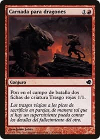 Dragon Fodder (Spanish) - "Carnada para dragones" - Magic Encyclopedia 2011 (Salvat) - Magic: The Gathering card