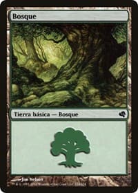 Forest (Spanish) - "Bosque" (224) - Magic Encyclopedia 2011 (Salvat) - Magic: The Gathering card