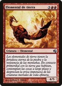 Earth Elemental (Spanish) - "Elemental de tierra" - Magic Encyclopedia 2011 (Salvat) - Magic: The Gathering card