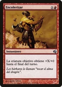 Enrage (Spanish) - "Encolerizar" - Magic Encyclopedia 2011 (Salvat) - Magic: The Gathering card
