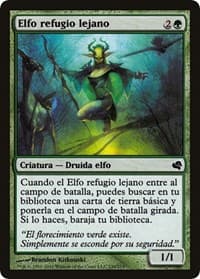 Farhaven Elf (Spanish) - "Elfo refugio lejano" - Magic Encyclopedia 2011 (Salvat) - Magic: The Gathering card