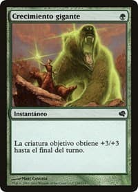 Giant Growth (Spanish) - "Crecimiento gigante" - Magic Encyclopedia 2011 (Salvat) - Magic: The Gathering card
