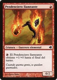 Flamekin Brawler (Spanish) - "Pendenciero llameante" - Magic Encyclopedia 2011 (Salvat) - Magic: The Gathering card