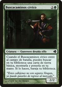 Civic Wayfinder (Spanish) - "Buscacaminos civico" - Magic Encyclopedia 2011 (Salvat) - Magic: The Gathering card
