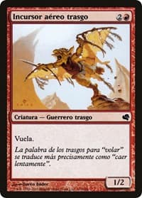 Goblin Sky Raider (Spanish) - "Incursor aereo trasgo" - Magic Encyclopedia 2011 (Salvat) - Magic: The Gathering card