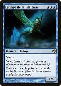 Sphinx of Jwar Isle (Spanish) - "Esfinge de la isla Jwar" - Magic Encyclopedia 2011 (Salvat) - Magic: The Gathering card