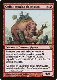 Hamletback Goliath (Spanish) - "Goliat espalda de chozas" - Magic Encyclopedia 2011 (Salvat) - Magic: The Gathering card