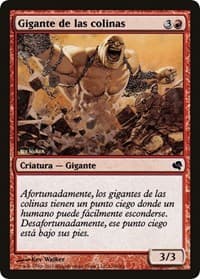 Hill Giant (Spanish) - "Gigante de las colinas" - Magic Encyclopedia 2011 (Salvat) - Magic: The Gathering card