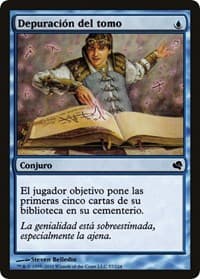 Tome Scour (Spanish) - "Depuracion del tomo" - Magic Encyclopedia 2011 (Salvat) - Magic: The Gathering card