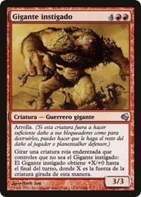Impelled Giant (Spanish) - "Gigante instigado" - Magic Encyclopedia 2011 (Salvat) - Magic: The Gathering card