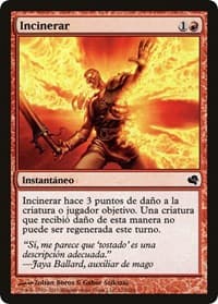 Incinerate (Spanish) - "Incinerar" - Magic Encyclopedia 2011 (Salvat) - Magic: The Gathering card