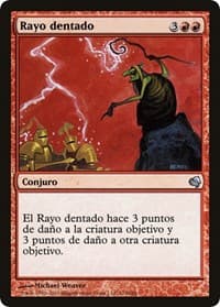 Jagged Lightning (Spanish) - "Rayo dentado" - Magic Encyclopedia 2011 (Salvat) - Magic: The Gathering card