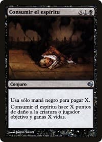 Consume Spirit (Spanish) - "Consumir el espiritu" - Magic Encyclopedia 2011 (Salvat) - Magic: The Gathering card