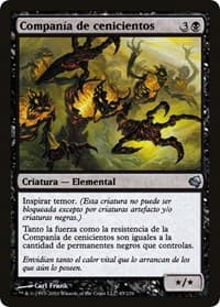 Crowd of Cinders (Spanish) - "Compania de cenicientos" - Magic Encyclopedia 2011 (Salvat) - Magic: The Gathering card