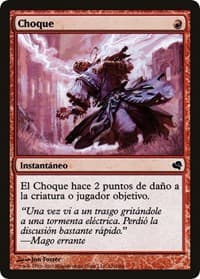 Shock (Spanish) - "Choque" - Magic Encyclopedia 2011 (Salvat) - Magic: The Gathering card