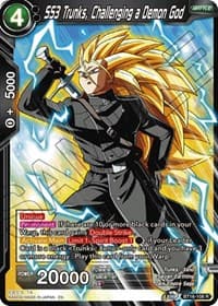SS3 Trunks, Challenging a Demon God - Realm of the Gods - Dragon Ball Super: Masters card