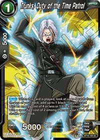 Trunks, Duty of the Time Patrol - Realm of the Gods - Dragon Ball Super: Masters card