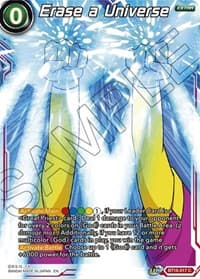 Erase a Universe - Realm of the Gods - Dragon Ball Super: Masters card