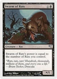 Swarm of Rats (27) - Magic Encyclopedia 2005 (Salvat/Hachette) - Magic: The Gathering card