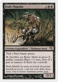 Marrow-Gnawer (Italian) - "Rodi-Midollo" - Magic Encyclopedia 2005 (Salvat/Hachette) - Magic: The Gathering card