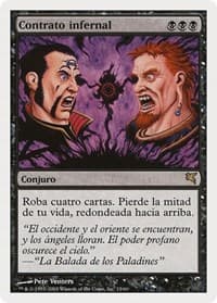 Infernal Contract (Spanish) - "Contrato Infernal" - Magic Encyclopedia 2005 (Salvat/Hachette) - Magic: The Gathering card