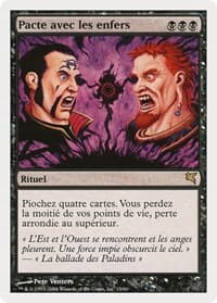 Infernal Contract (French) - "Pacte avec les enfers" - Magic Encyclopedia 2005 (Salvat/Hachette) - Magic: The Gathering card