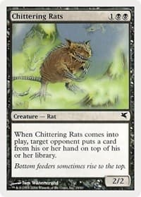Chittering Rats (19) - Magic Encyclopedia 2005 (Salvat/Hachette) - Magic: The Gathering card