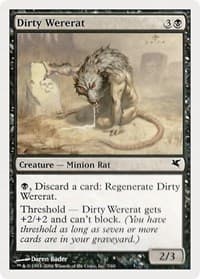 Dirty Wererat (7) - Magic Encyclopedia 2005 (Salvat/Hachette) - Magic: The Gathering card