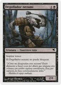 Nezumi Cutthroat (Spanish) - "Degollador nezumi" (A29) - Magic Encyclopedia 2005 (Salvat/Hachette) - Magic: The Gathering card