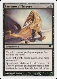 Dirge of Dread (Italian) - "Lamento di Terrore" - Magic Encyclopedia 2005 (Salvat/Hachette) - Magic: The Gathering card