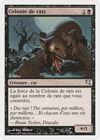 Swarm of Rats (French) - "Colonie de rats" (A14) - Magic Encyclopedia 2005 (Salvat/Hachette) - Magic: The Gathering card