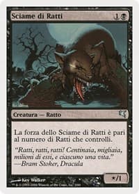 Swarm of Rats (Italian) - "Sciame di rats" (A2) - Magic Encyclopedia 2005 (Salvat/Hachette) - Magic: The Gathering card
