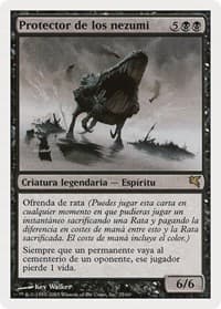 Patron of the Nezumi (Spanish) - "Protector de los nezumi" - Magic Encyclopedia 2005 (Salvat/Hachette) - Magic: The Gathering card