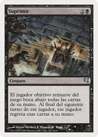 Suppress (Spanish) - "Suprimir" - Magic Encyclopedia 2005 (Salvat/Hachette) - Magic: The Gathering card