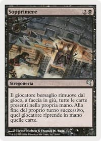 Suppress (Italian) - "Sopprimere" - Magic Encyclopedia 2005 (Salvat/Hachette) - Magic: The Gathering card