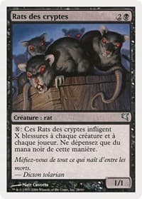 Crypt Rats (French) - "Rats des cryptes" - Magic Encyclopedia 2005 (Salvat/Hachette) - Magic: The Gathering card