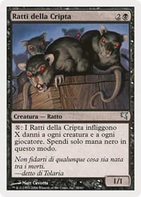Crypt Rats (Italian) - "Ratti della Cripta" - Magic Encyclopedia 2005 (Salvat/Hachette) - Magic: The Gathering card