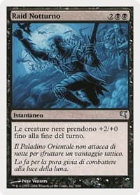 Nocturnal Raid (Italian) - "Raid Notturno" - Magic Encyclopedia 2005 (Salvat/Hachette) - Magic: The Gathering card