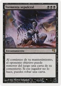 Gravestorm (Spanish) - "Tormenta sepulcral" - Magic Encyclopedia 2005 (Salvat/Hachette) - Magic: The Gathering card