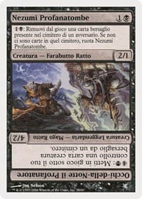 Nezumi Graverobber // Nighteyes the Desecrator (Italian) - "Nezumi Profanatombe" (A38) - Magic Encyclopedia 2005 (Salvat/Hachette) - Magic: The Gathering card